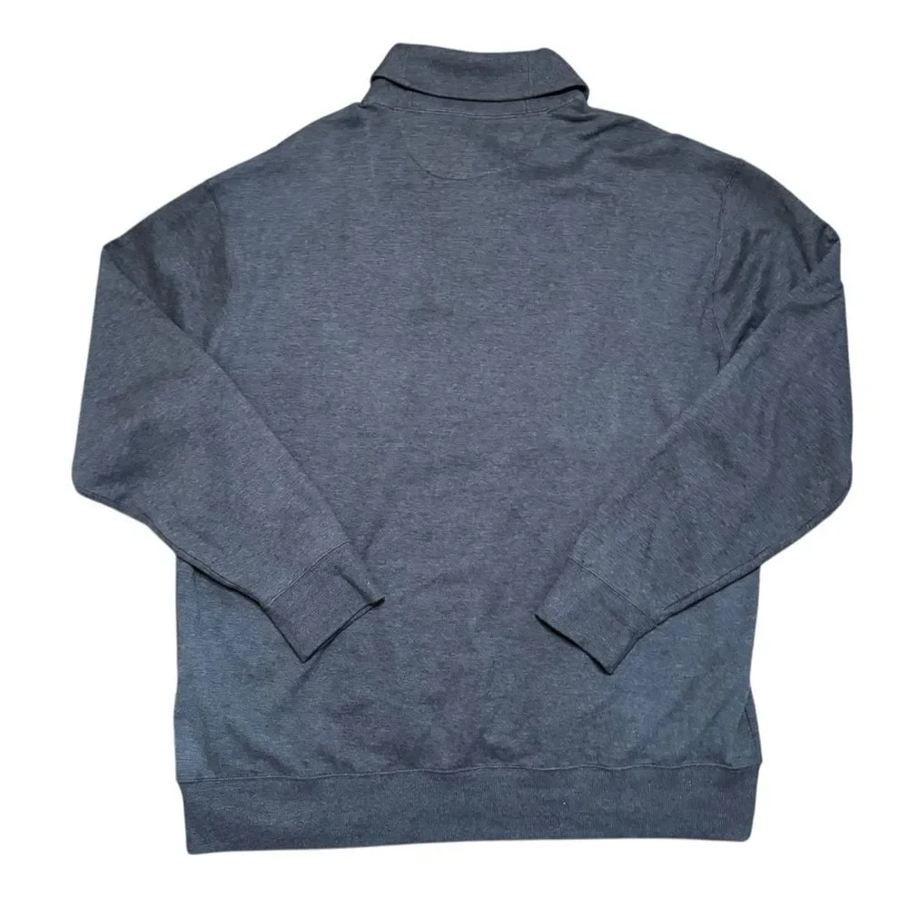 Polo Ralph Lauren Men's Big & Tall Luxury Jersey Shawl-Collar Pullover Navy 2XLT
